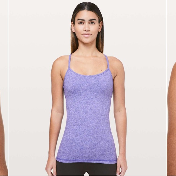 Lululemon Power Y Tank *Luon - Heathered Iris Flower - Picture 4 of 5